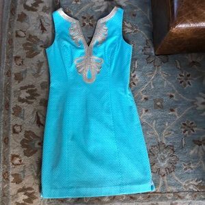 Lily Pulitzer Size 8 Teal Midi Dress